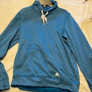 Blue Adidas sweater. Been worn once. Great condition